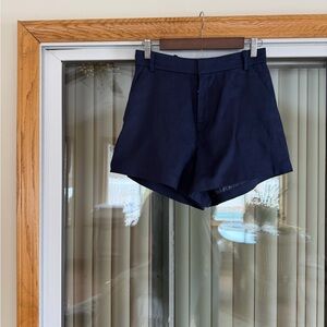 NWT & Other Stories Linen Women's Shorts, Navy Blue